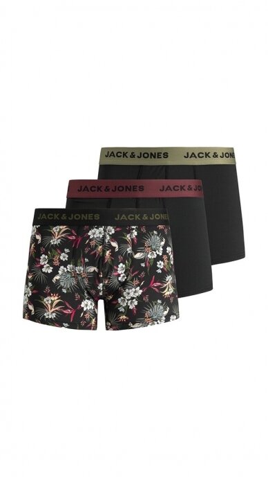 3 spalvų vyriškos apatinės kelnaitės JACK & JONES