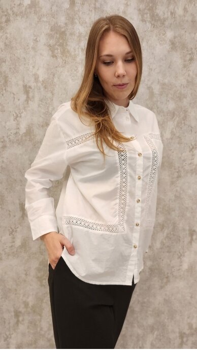 Balti marškiniai moterims BROADWAY NYC FASHION