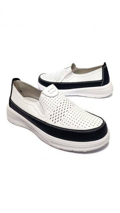 White leather leisure shoes AVANTA COMFORT