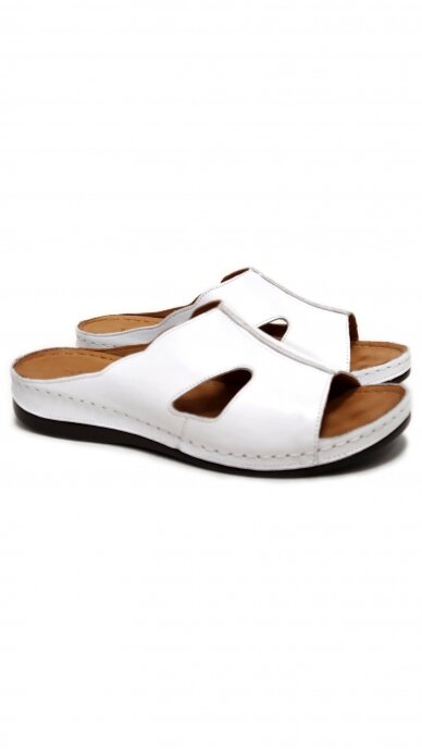 White leisure slippers for women TOSCANIO 2