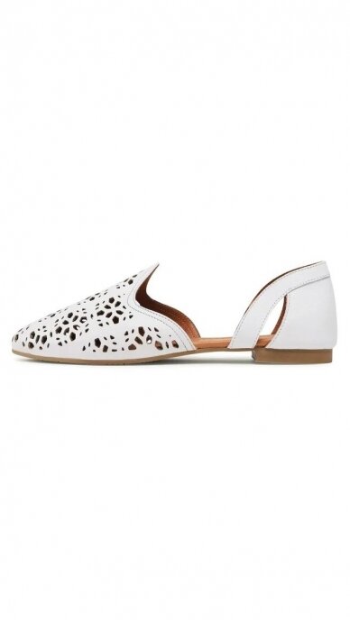 White leather sandals for women PIAZZA 3