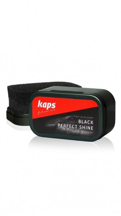 Batų priežiūros juoda kempinėlė BLACK PERFECT SHINE KAPS