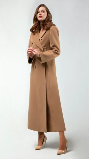 Elegant cashmere and wool coat - LORETA