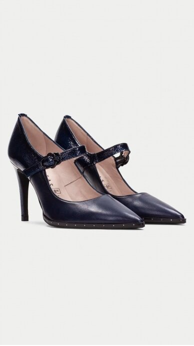 Elegant high-heeled shoes SAONA BLUE