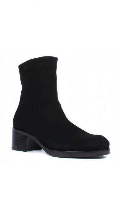 Elegant black suede boots - AALTONEN