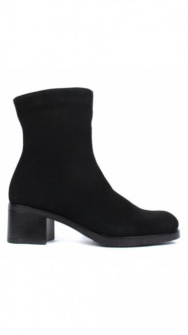 Elegant black suede boots - AALTONEN 1