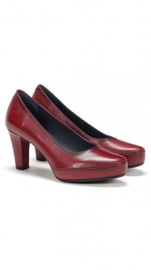 FLUCHOS burgundy high-heeled shoes