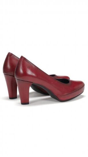 FLUCHOS burgundy high-heeled shoes