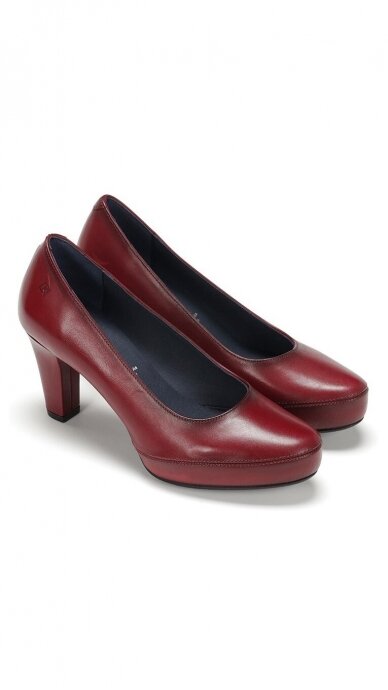 FLUCHOS burgundy high-heeled shoes 2