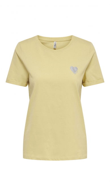 Yellow cotton t-shirt for women - ONLY 4