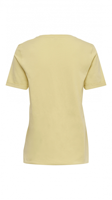 Yellow cotton t-shirt for women - ONLY 5