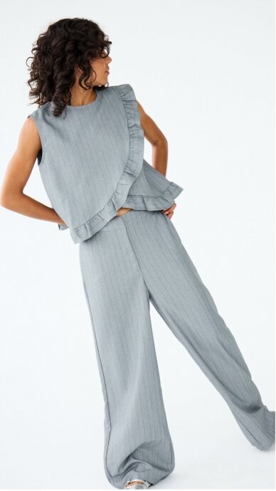 ICHI elegant gray trousers 2