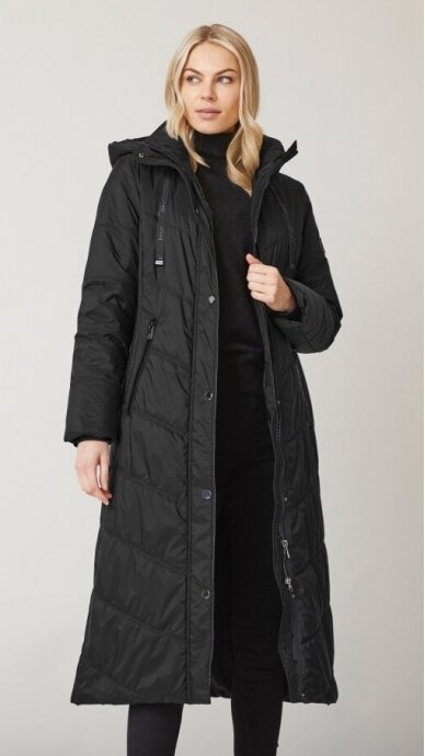 Long women's jacket INA BLACK