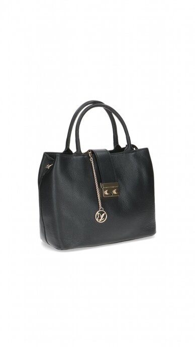 Black leather handbag for women CAPRICE 1