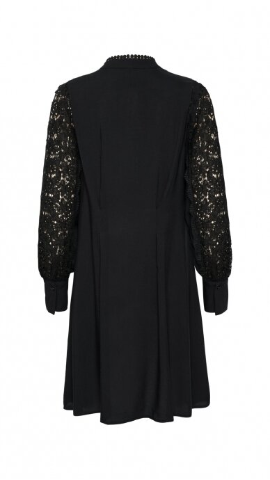 Black dress with lace sleeves – CULTURE 4