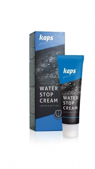 Juodas batų priežiūros tepalas WATER STOP CREAM KAPS