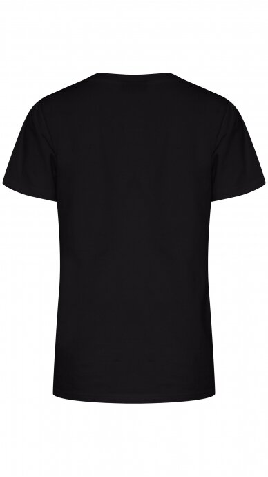 Black T-shirt with short sleeves FRANSA 4