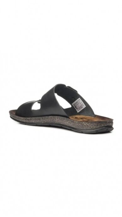 Black casual slippers for men PEGADA 1