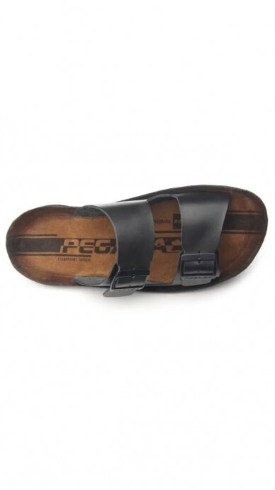 Black casual slippers for men PEGADA 2