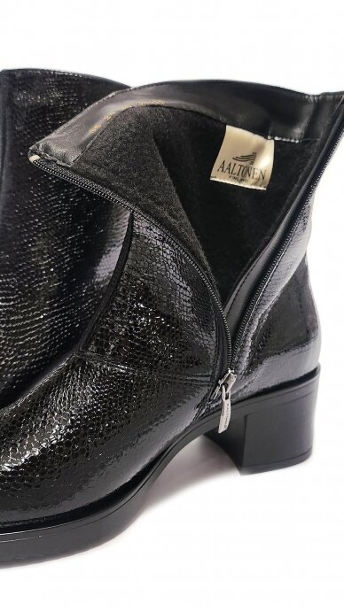 Patent leather high-heeled boots - AALTONEN 4