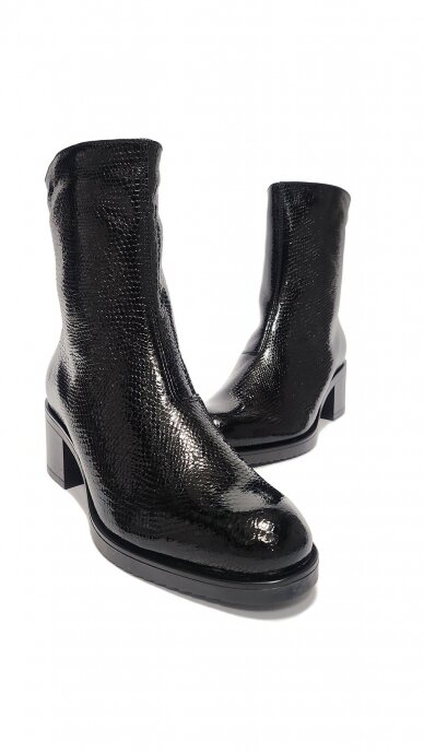 Patent leather high-heeled boots - AALTONEN 2