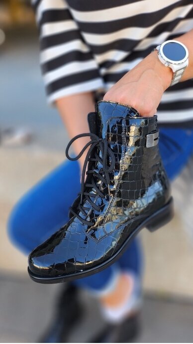 Patent leather boots - AALTONEN