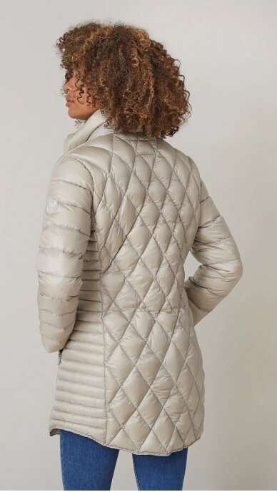 Lightweight down jacket for women JUNE CHAMPAGNE 1