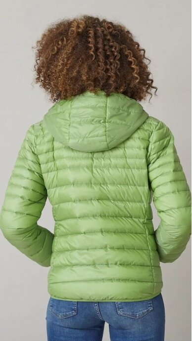 Lightweight down jacket with hood JADE KIWI 1