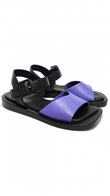 Flat leather sandals for women MARIO MUZI