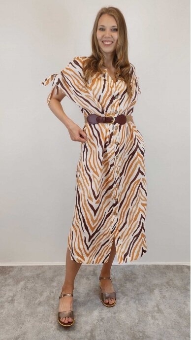 Striped linen dress TESSY 1