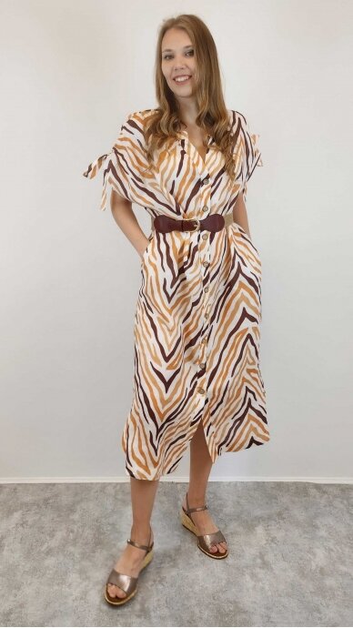 Striped linen dress TESSY