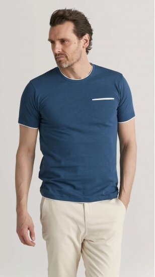 Blue t-shirt for men with short sleeves ERLA OF SWEDEN