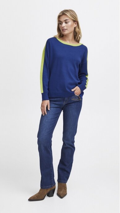 Blue sweater with long sleeves FRANSA 2