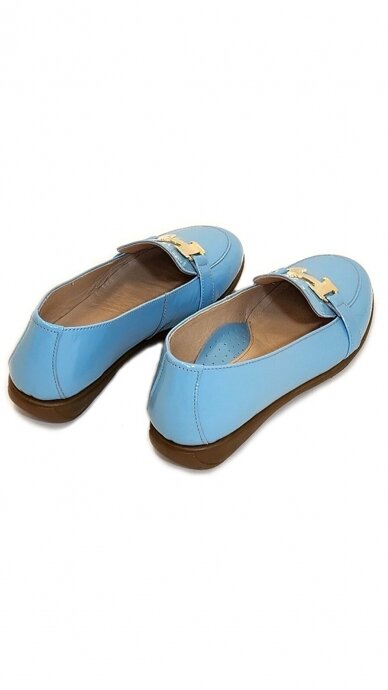 Blue leather shoes for women DFC RELAX 4