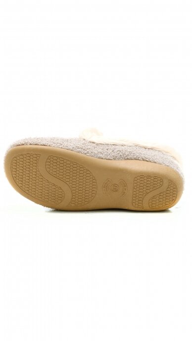 Women's textile house shoes with fur - SANITAL FLEX 4