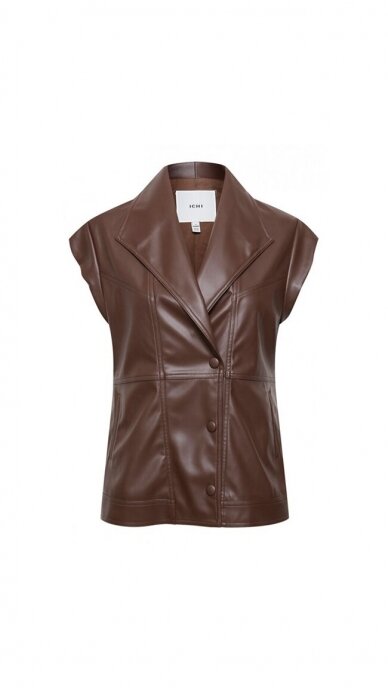 Women's eco leather vest ICHI 2