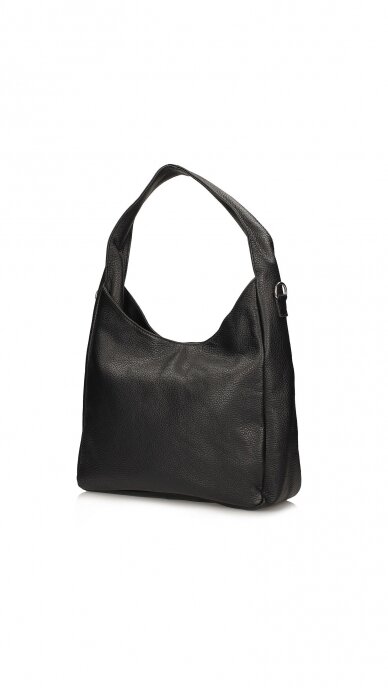 Leather hobo style handbag for women - TOSCANIO 2