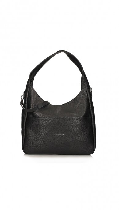 Leather hobo style handbag for women - TOSCANIO