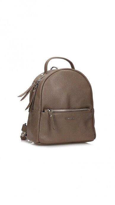 Leather backpack TOSCANIO E74 BEZ 2