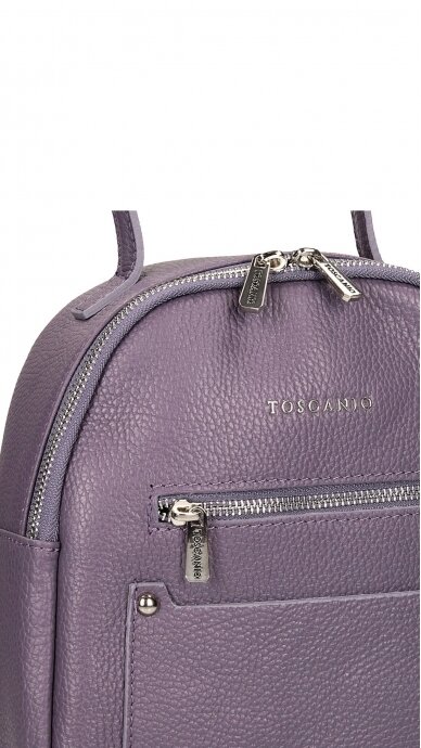 Leather backpack TOSCANIO F76 FIOLET 4