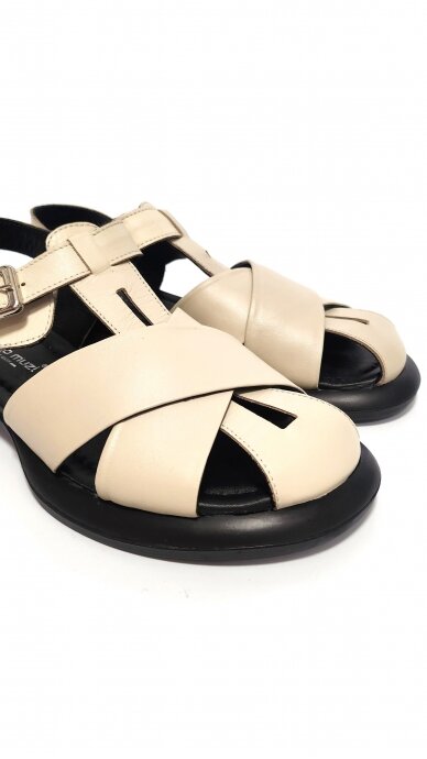 Leather sandals for women MARIO MUZI 3
