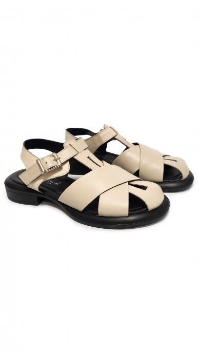 Leather sandals for women MARIO MUZI 1