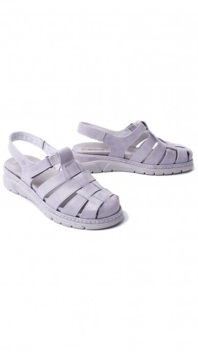 Leather leisure sandals for women SUAVE