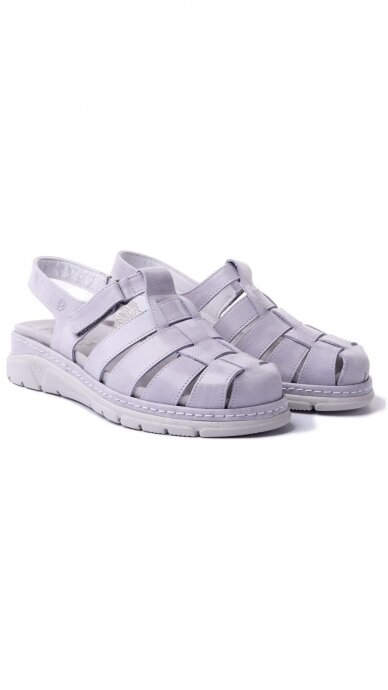 Leather leisure sandals for women SUAVE 1