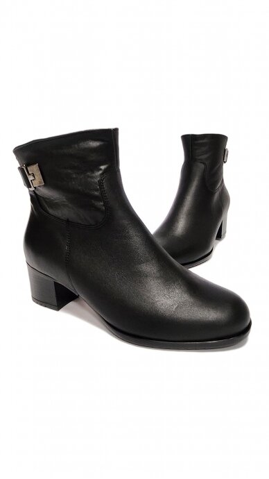 Leather boots with buckle and felt - AALTONEN 2