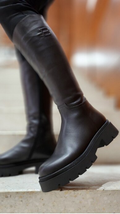 Leather boots for women MARIO MUZI 1