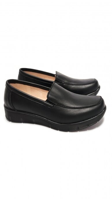 Black leather shoes AVANTA COMFORT 1