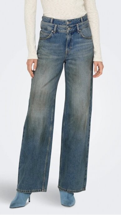 Wide-leg jeans with an extra high waist - ONLY