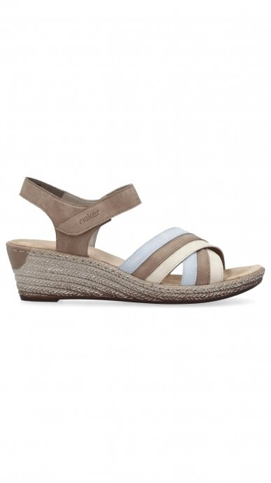 Platform sandals with velcro closure RIEKER 1