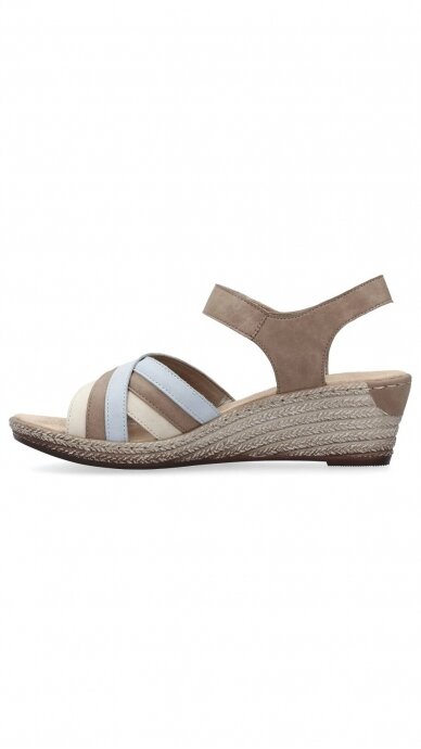 Platform sandals with velcro closure RIEKER 2